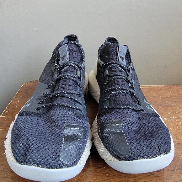 Under Armour Womens Size 5 Project Rock 2 Black White Training Shoes 3022398-001 - Picture 2 of 14